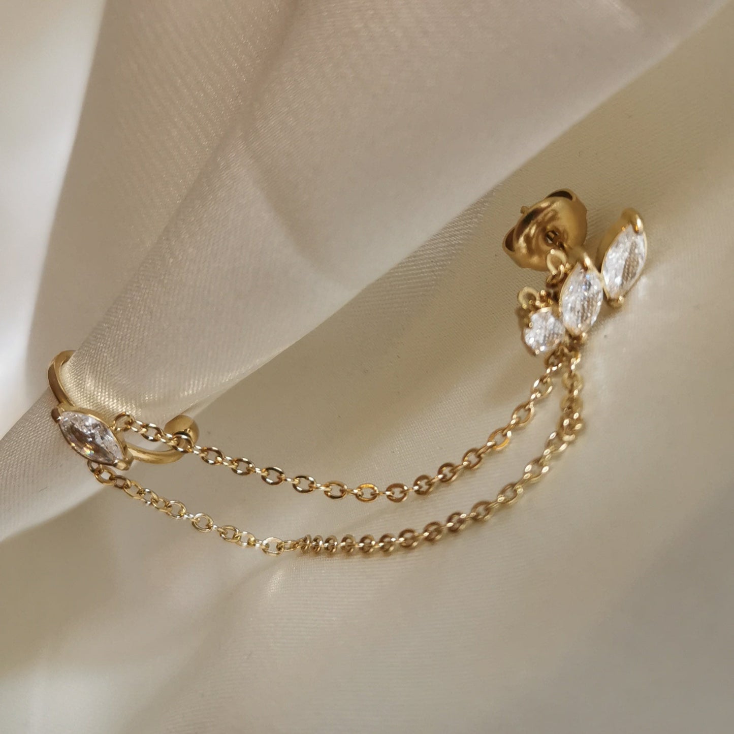 ORECCHINO NINFA CON EARCUFF