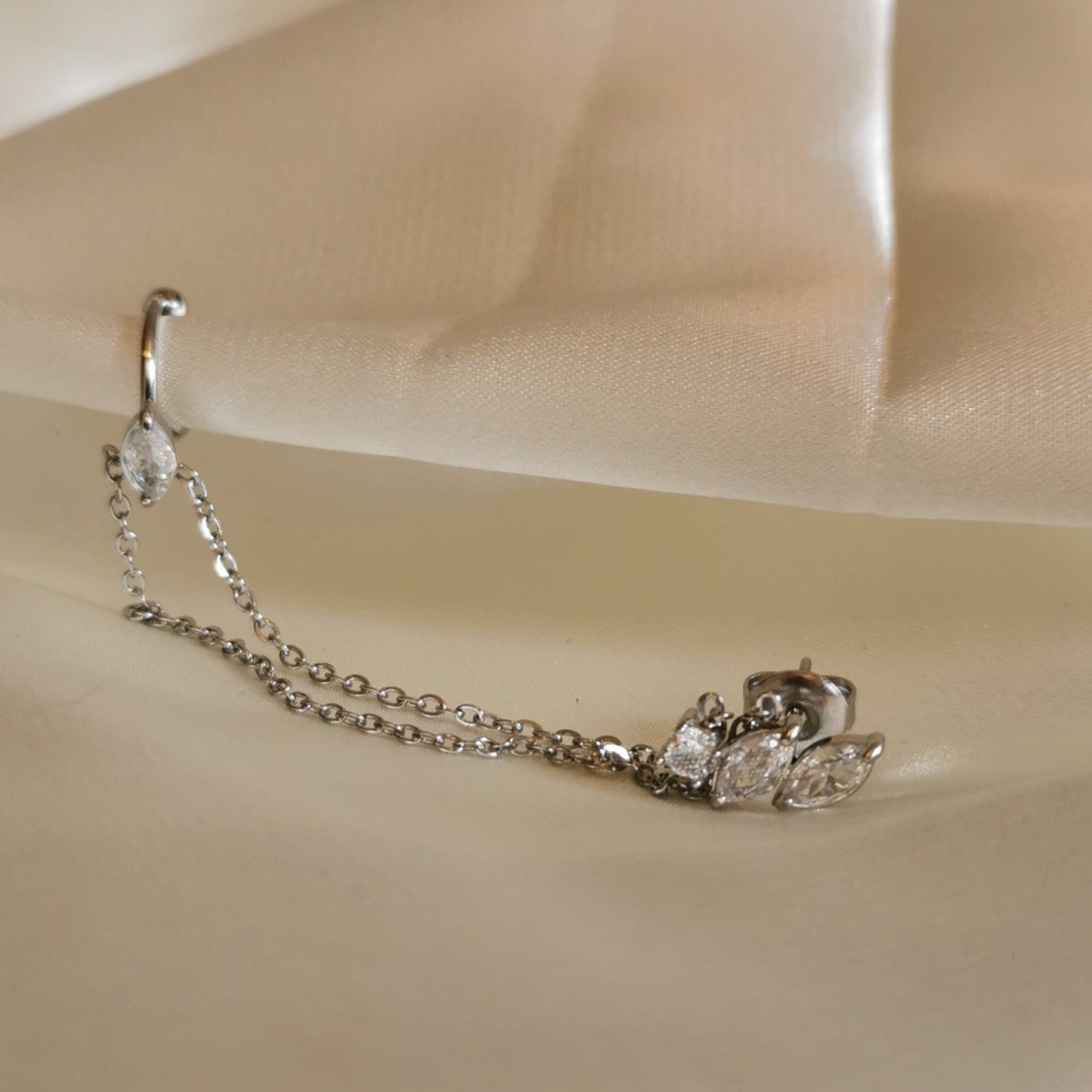 ORECCHINO NINFA CON EARCUFF