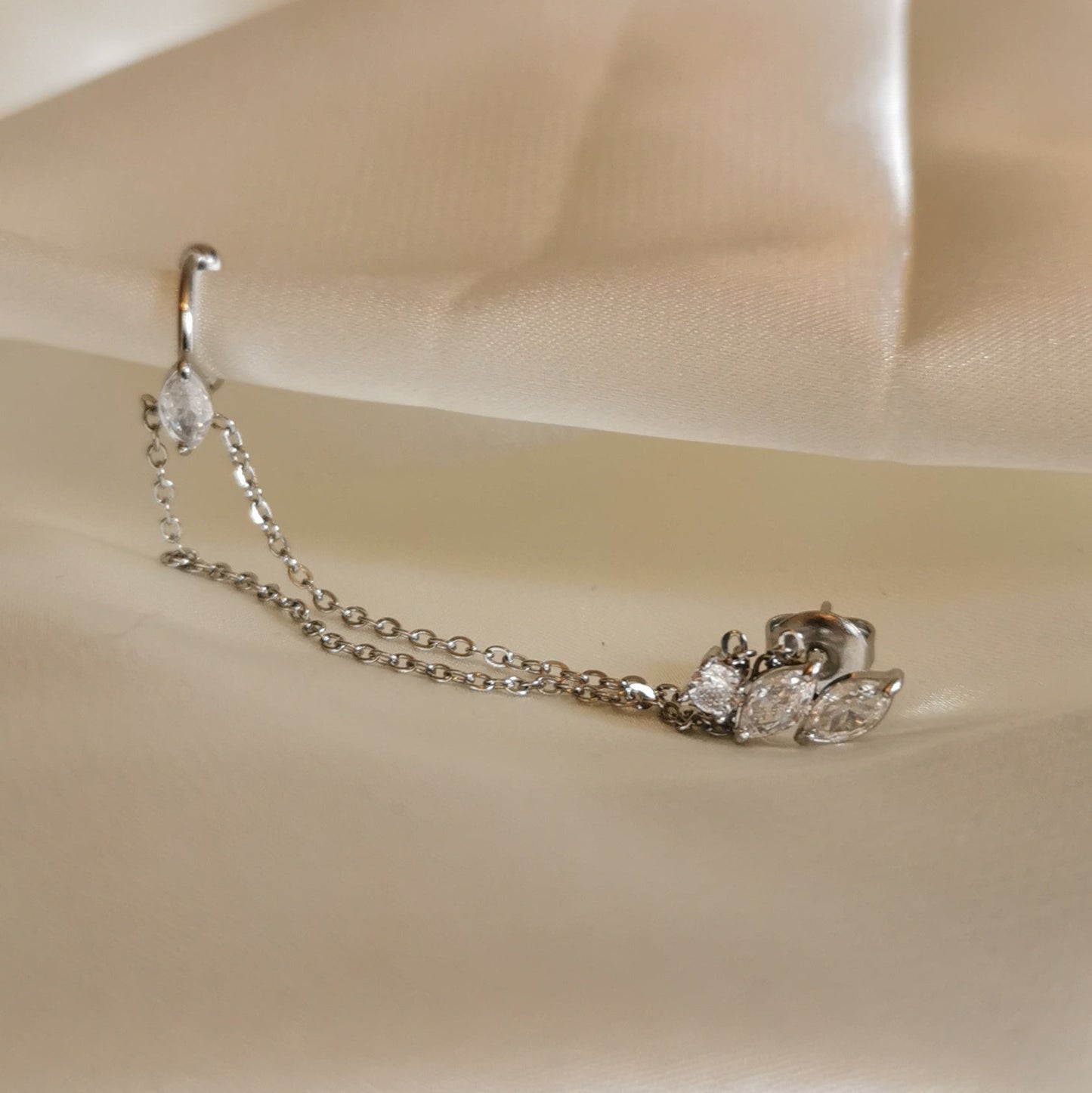ORECCHINO NINFA CON EARCUFF