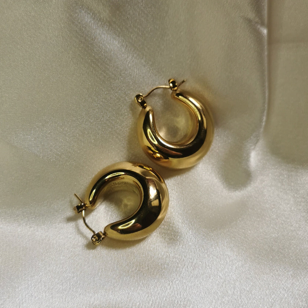 ORECCHINI CERCHIO BOMBATI PICCOLI