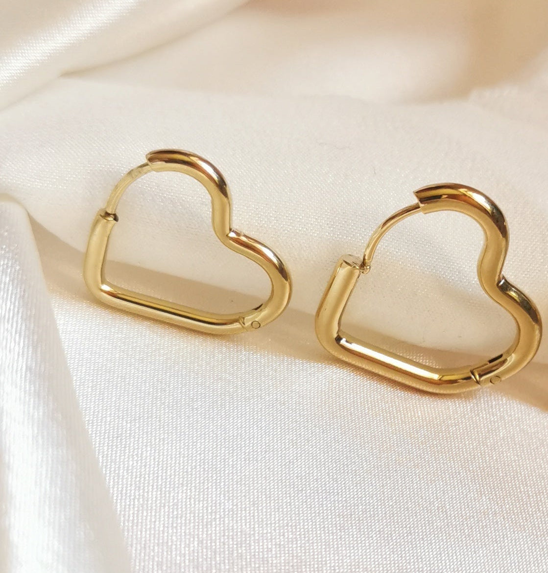 ORECCHINI CUORI VUOTI ORO