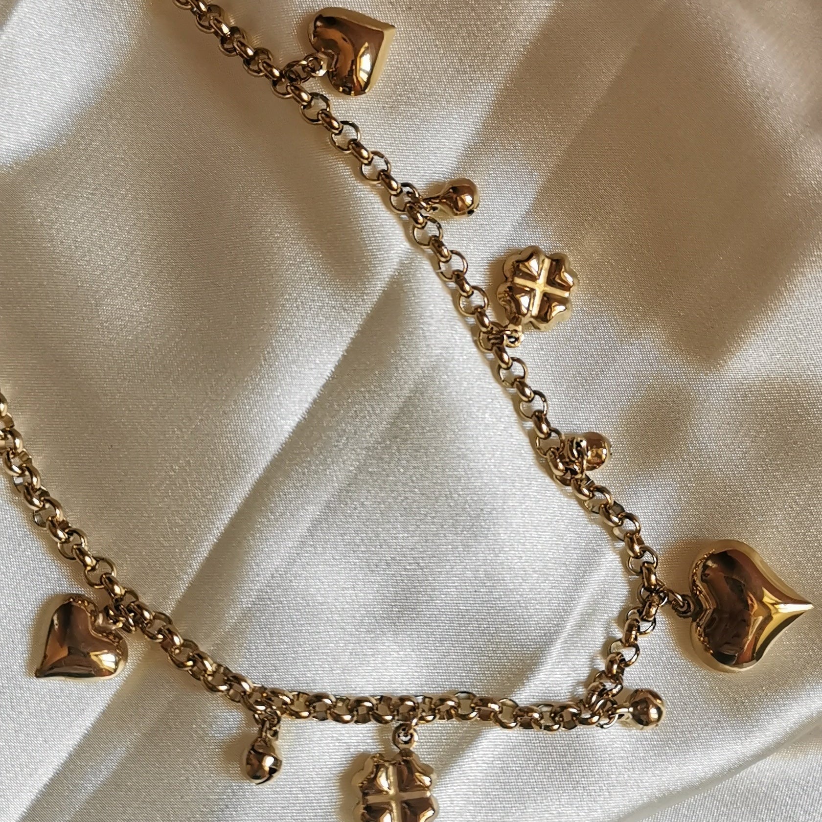 COLLANA CUORI CHARM CAMPANELLINO