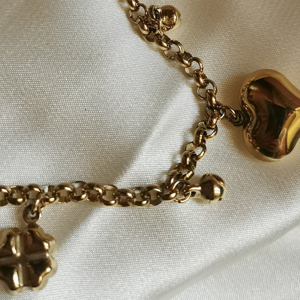 COLLANA CUORI CHARM CAMPANELLINO