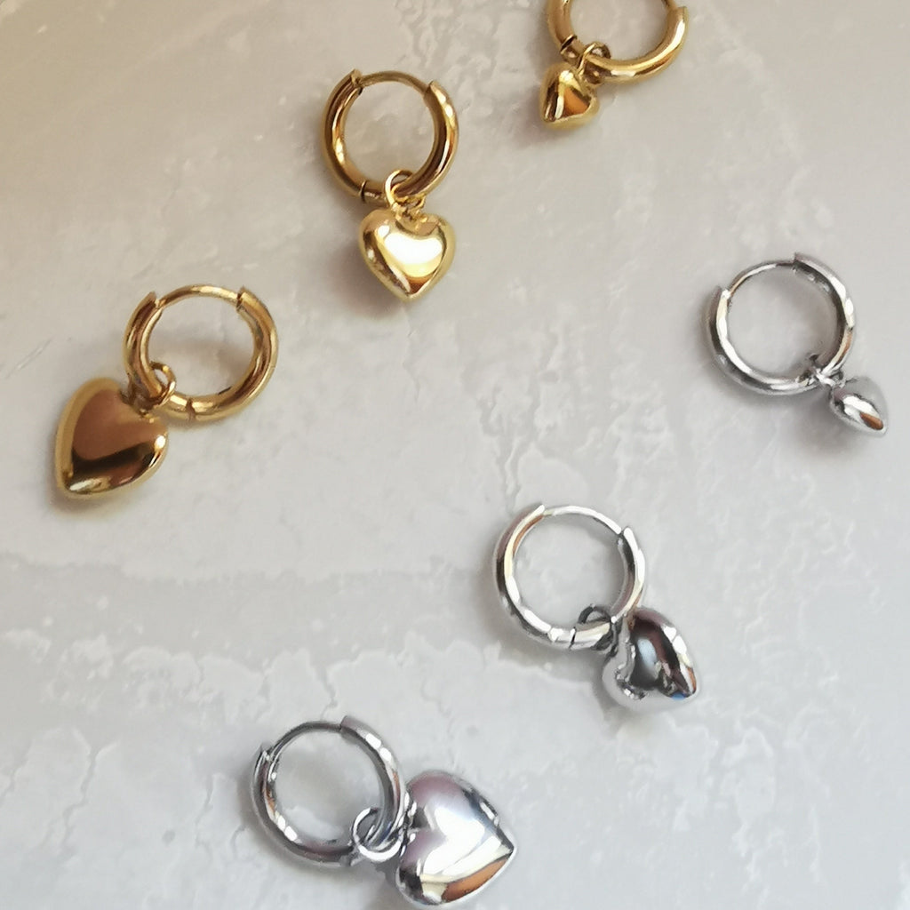 ORECCHINI CUORICINI ARGENTO