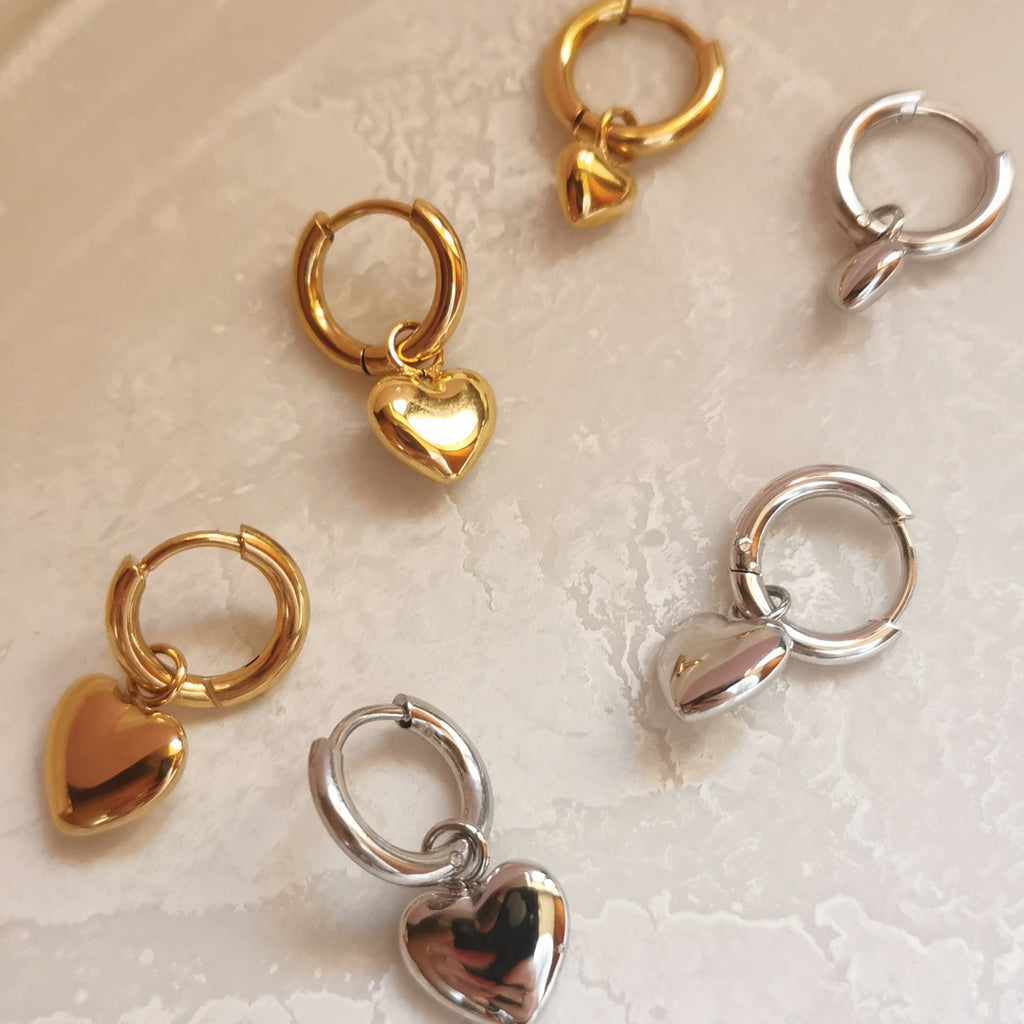 ORECCHINI CUORICINI ARGENTO