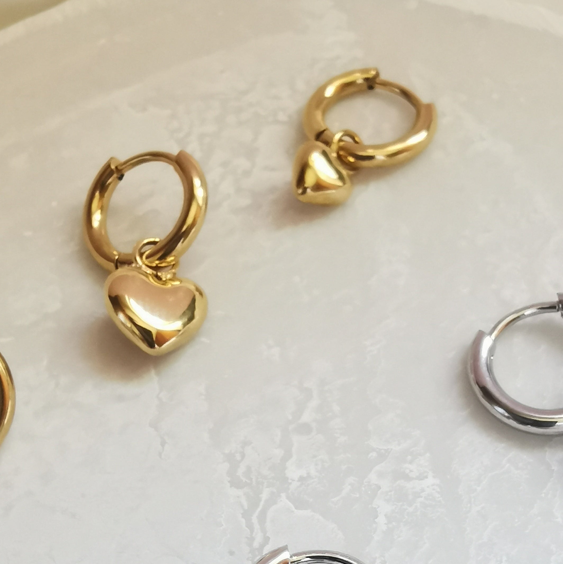 ORECCHINI CUORICINI ORO