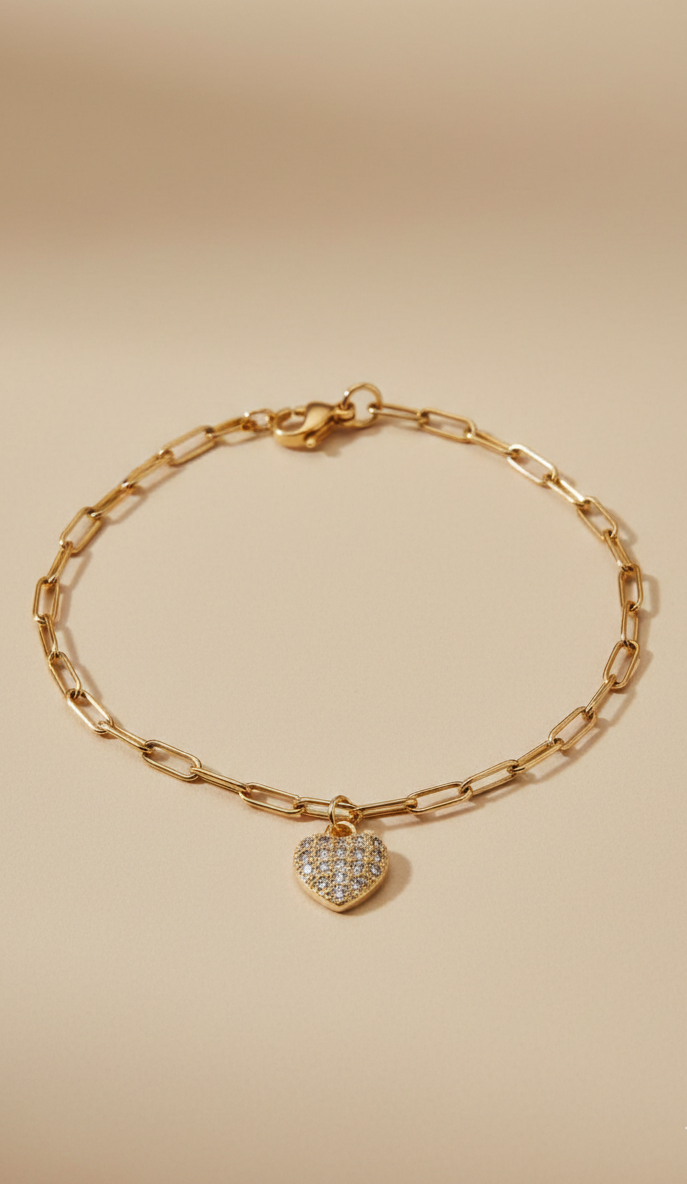 Bracciale Cuore Pavé