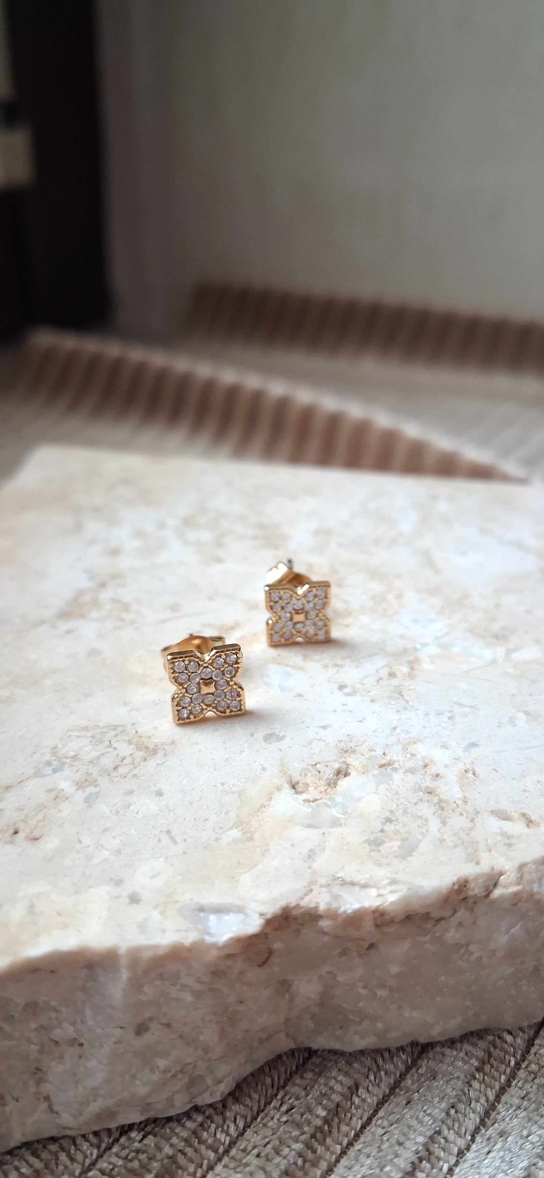 Orecchini Fiore Pavé