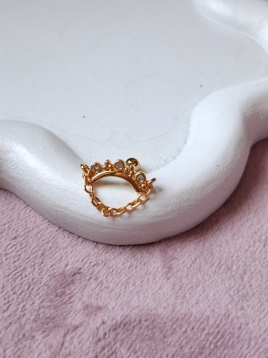 ORECCHINO MINI CON CATENA 1PZ