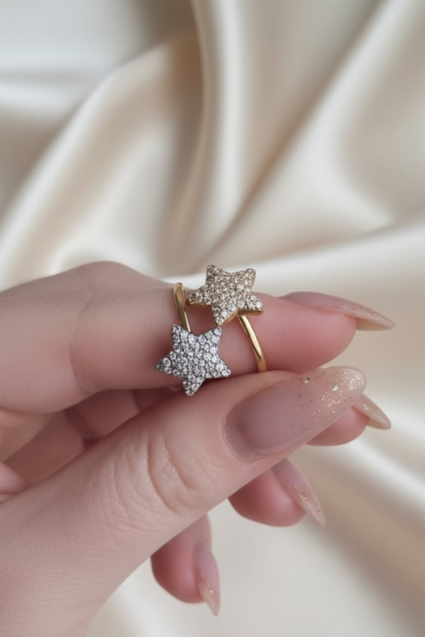 Anello Stella Pavé