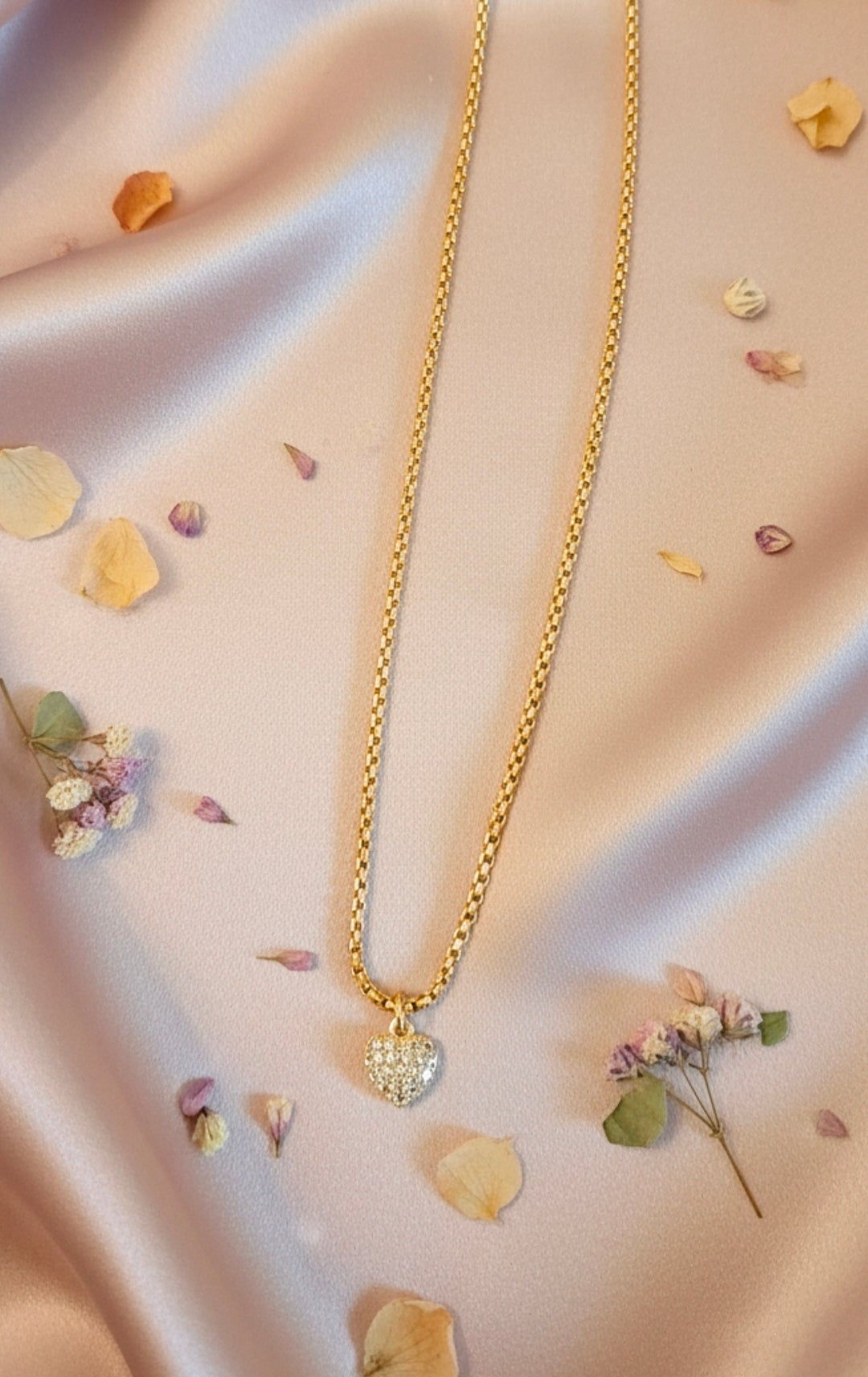 Collana Cuore Pavé pezzo unico