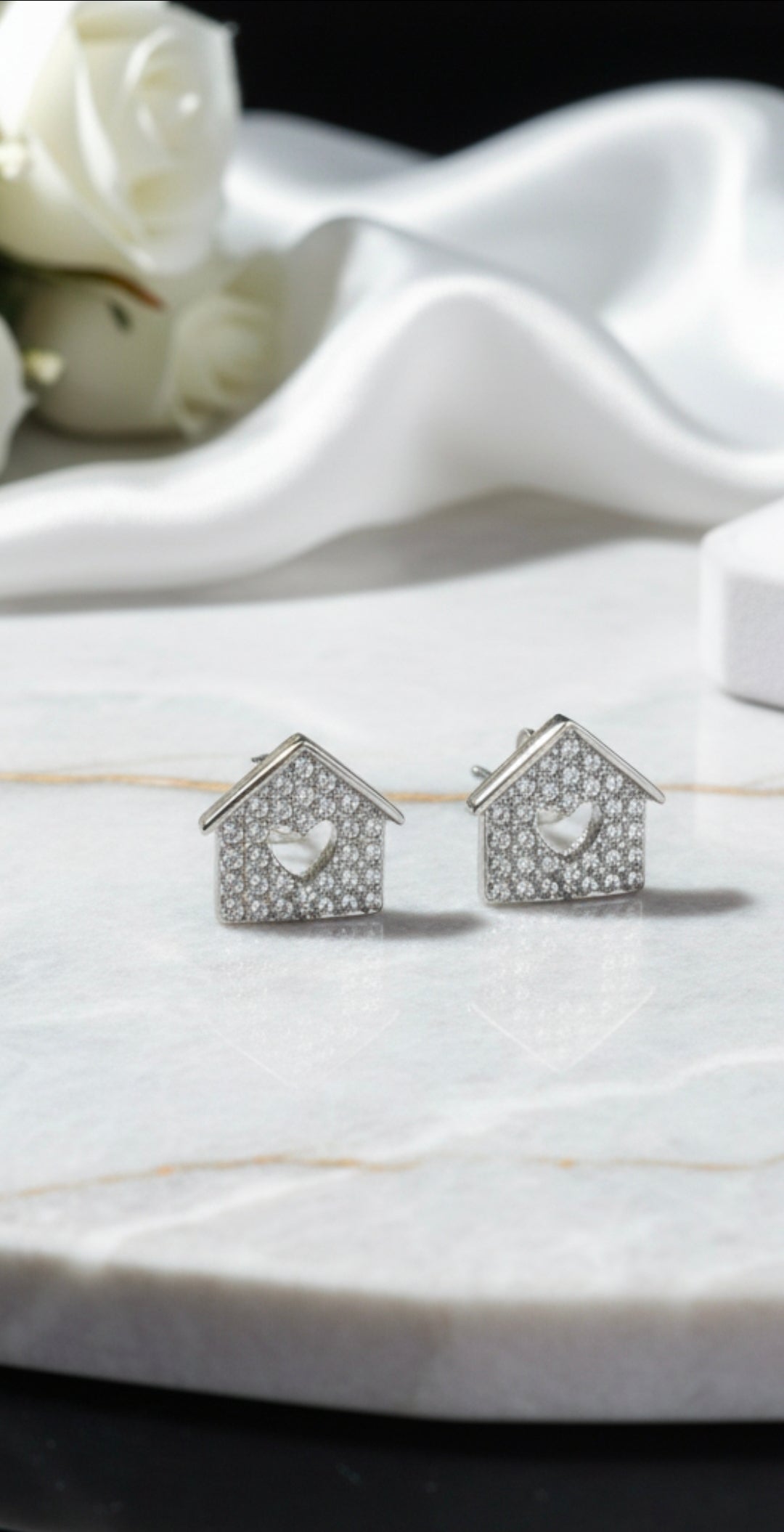 Orecchini Casetta solo Silver