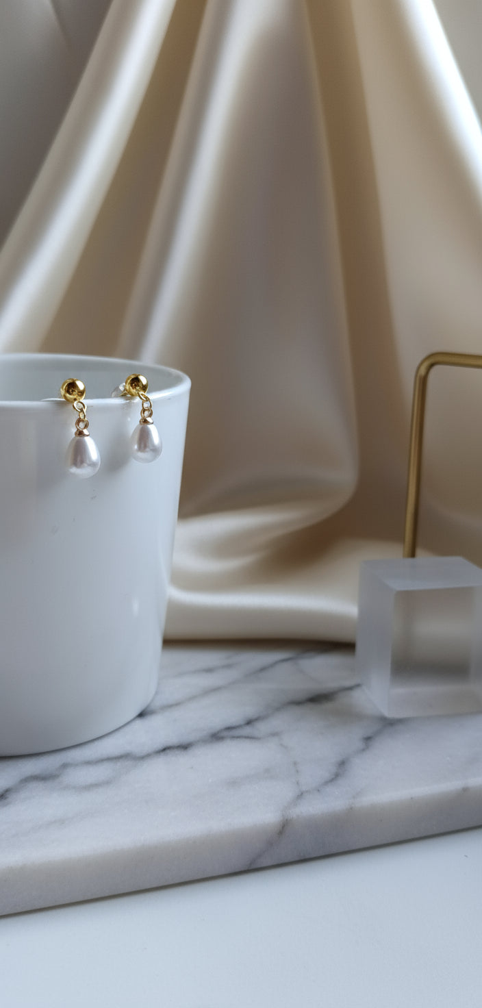 Orecchini Perla Goccia