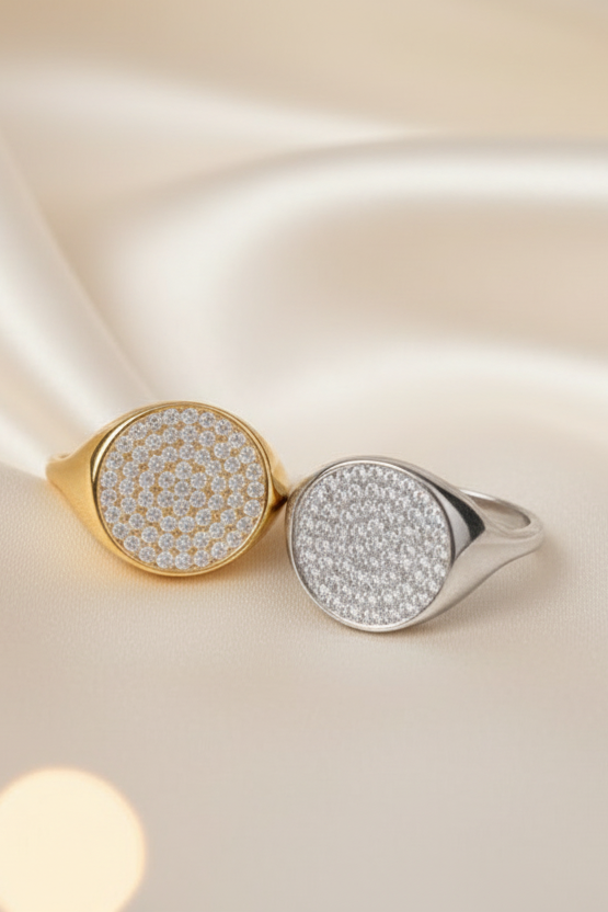 Anello Cerchio Pavé