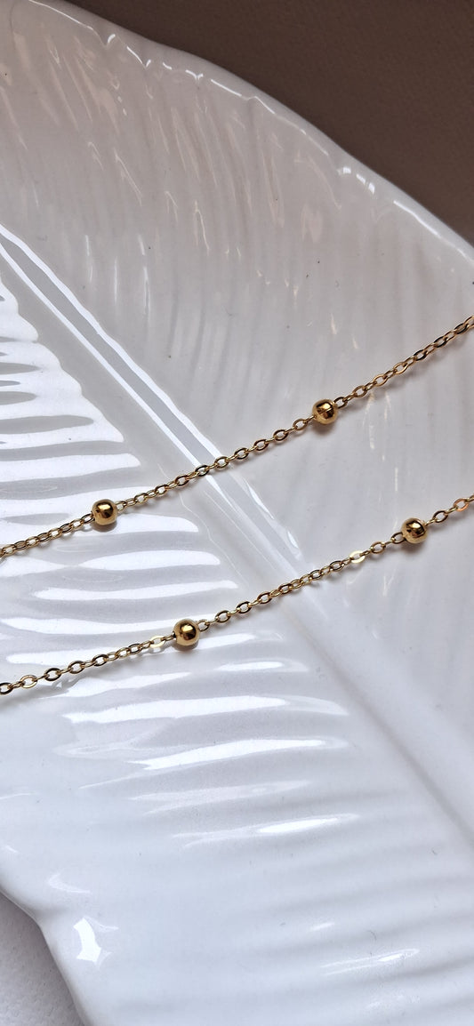 COLLANA Basic Gold Ball Choker