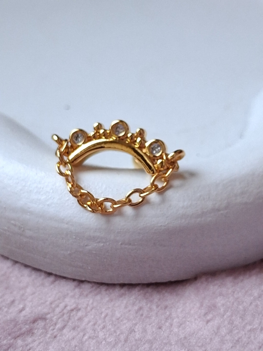 ORECCHINO MINI CON CATENA 1PZ