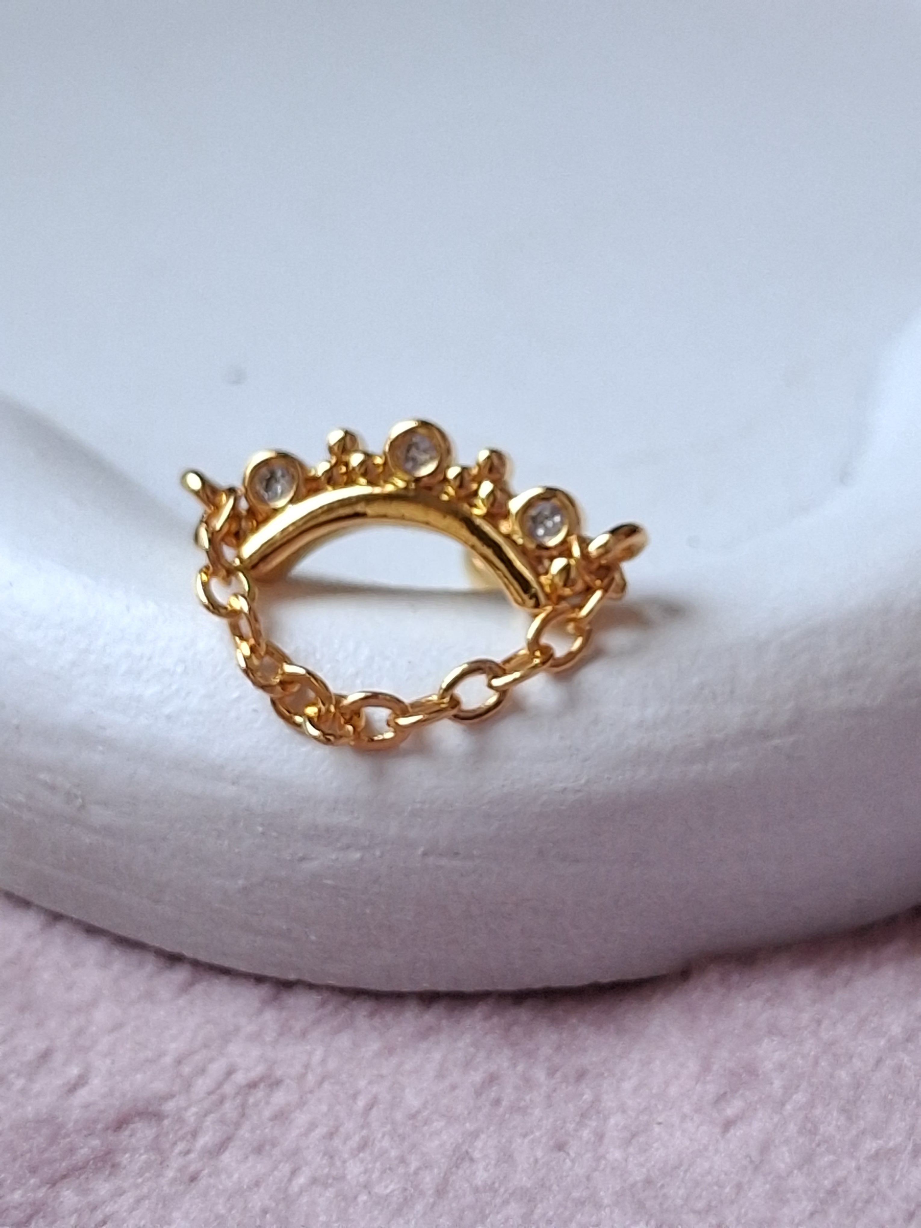 ORECCHINO MINI CON CATENA 1PZ